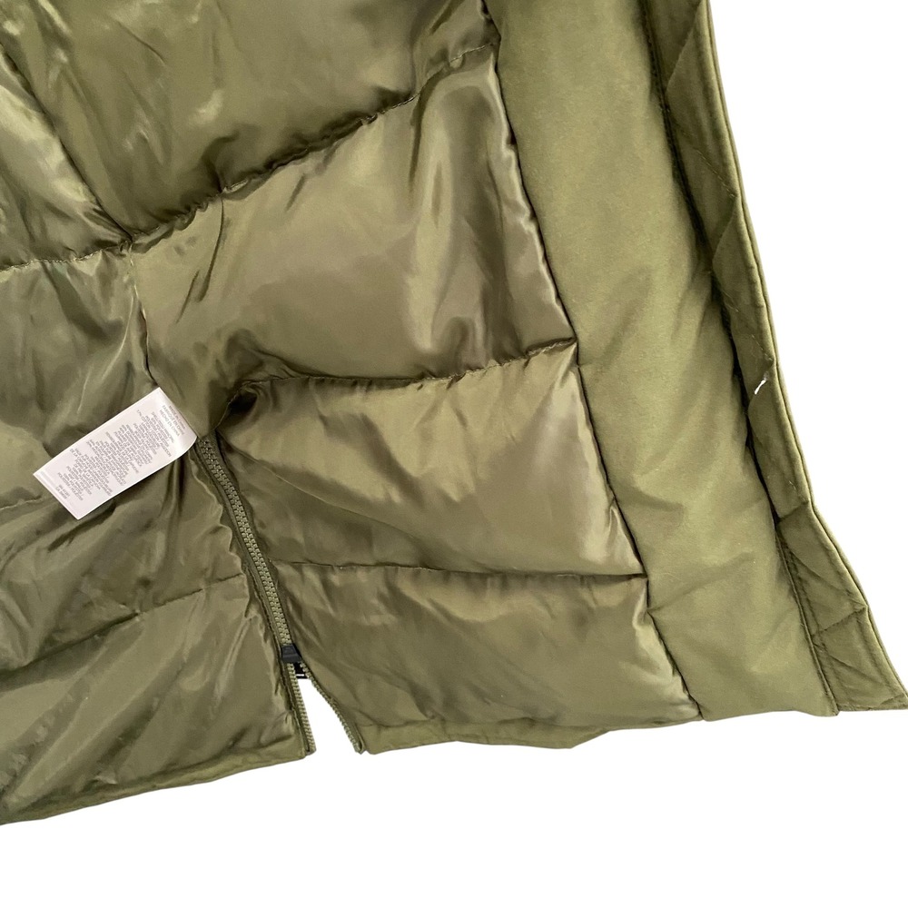 Lauren Ralph Lauren Womens Olive Green Faux Fur Trim Hooded Down Puffer Small‎ - Picture 7 of 13
